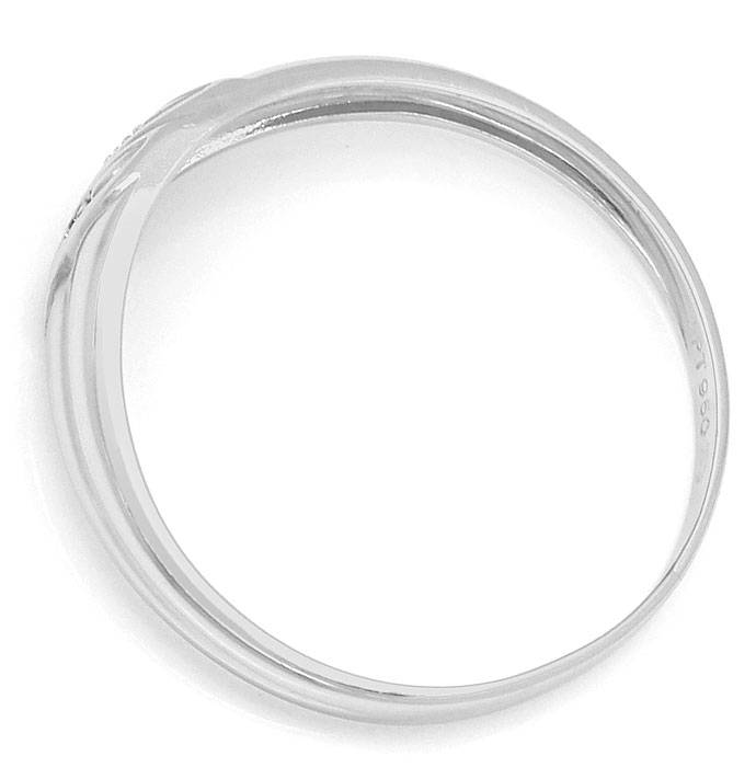 Foto 3 - Glänzender Diamant-Ring mit 2 Diamanten in 950er Platin, R8500