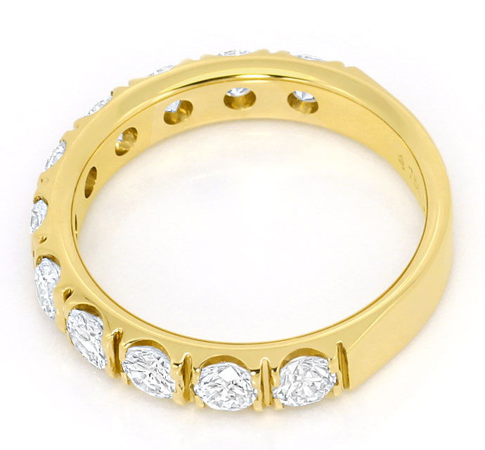 Foto 3 - Brillanten Halbmemory Ring mit 1,43 Carat 18K Gelbgold, S3391