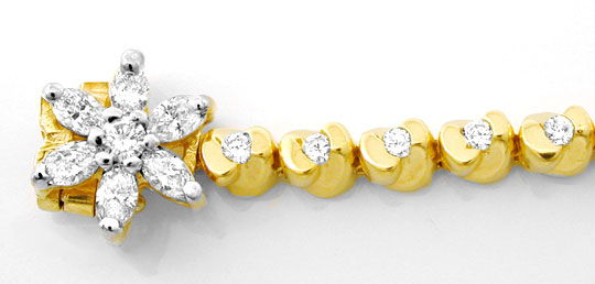 Foto 1 - Topdesign Goldarmband, Diamanten 1,02ct 14Karat Bicolor, S8626